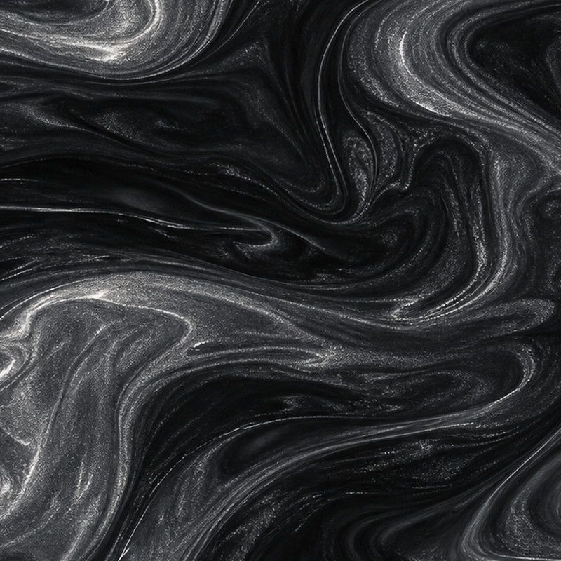 Gunmetal metallic floor finish with dark movement