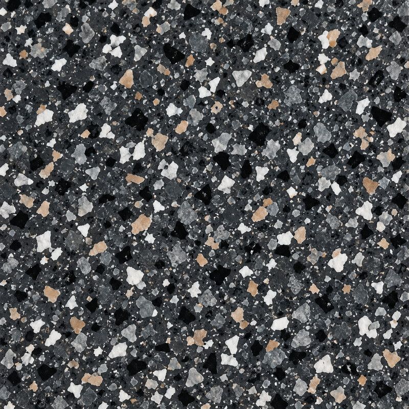 Smoked Slate flake finish: grey and charcoal flakes over a dark base coat